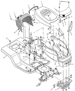 Part Location Diagram of 094457E735 Murray Panel, Left Side